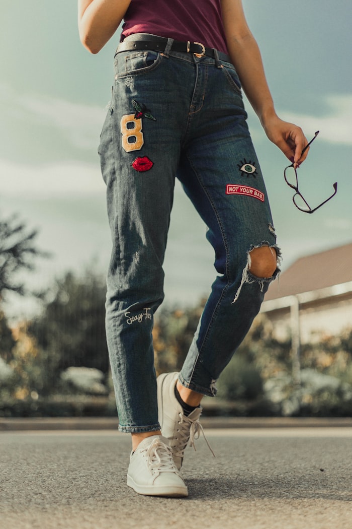 Slim Fit Dark Wash Jeans image 2